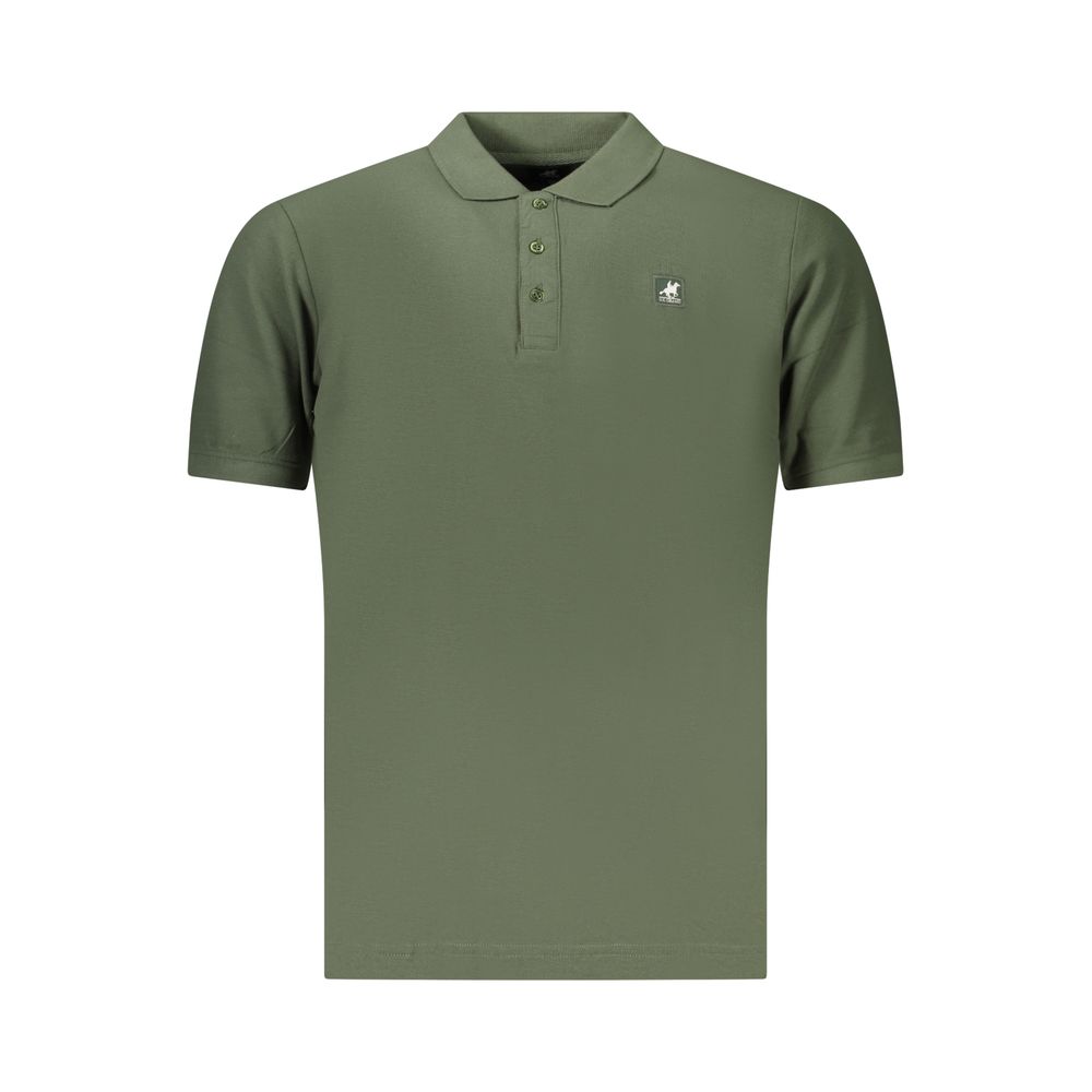 Green Cotton Men's Polo Shirt