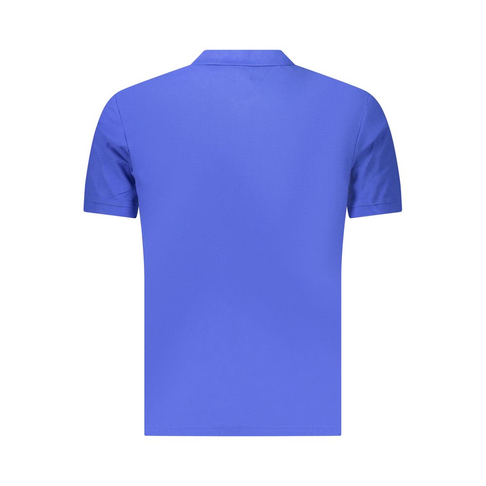 Blue Cotton Men's Polo