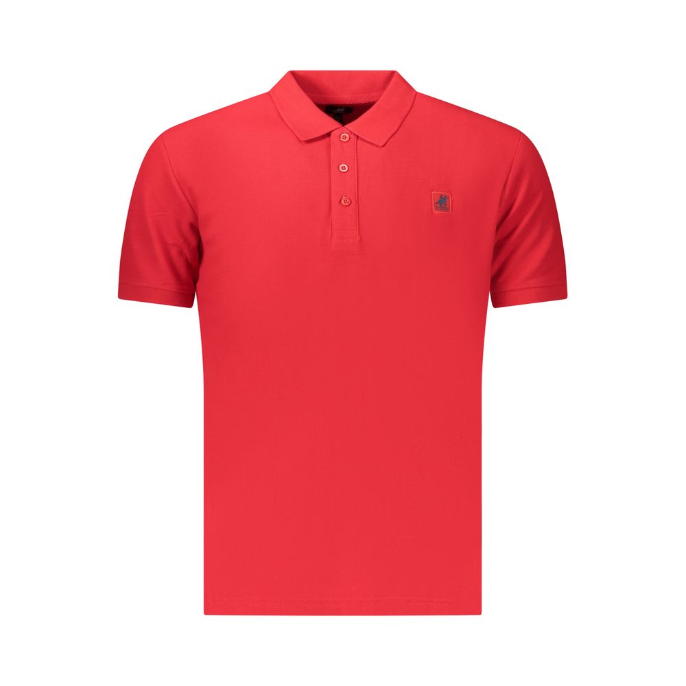 Red Cotton Men Polo