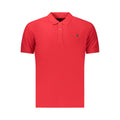Red Cotton Men Polo
