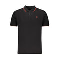 Black Cotton Men Polo