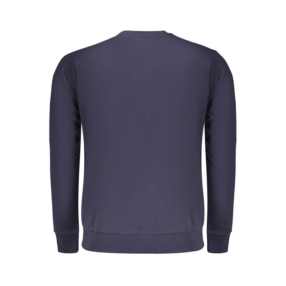 Blue Cotton Men Sweatshirt