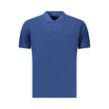 Blue Cotton Mens Polo
