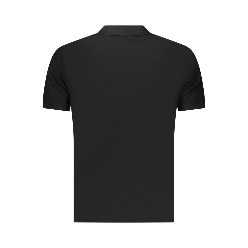 Black Cotton Men's Polo