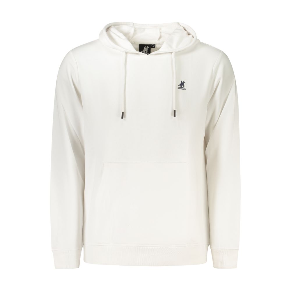 White Cotton Men Sweatshirt