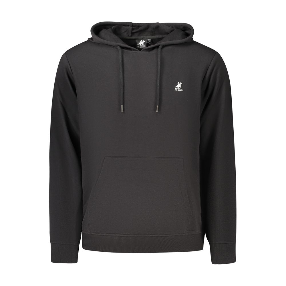 Black Cotton Men's Sweatshirt