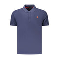 Blue Cotton Men's Polo Shirt
