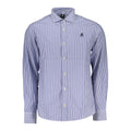Blue Cotton Men's Shirt