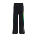 Black Polyester Athletic Pants