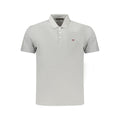 Gray Cotton Men's Polo Shirt