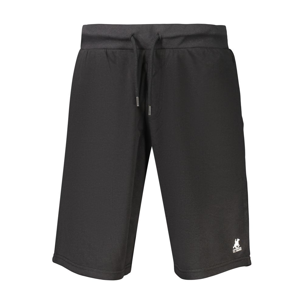 Black Cotton Men's Sweatpants