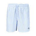 Blue Polyester Men's Swimwear