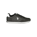 Black Polyurethane Men's Sneaker