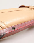 Beige Tassel Leather Men Slip On Loafers Shoes