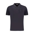 Blue Cotton Men's Polo Shirt