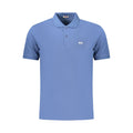 Blue Cotton Men's Polo Shirt