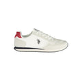White Polyurethane Men's Sneaker