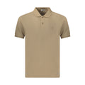 Brown Cotton Men's Polo Shirt