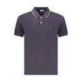 Blue Cotton Men's Polo