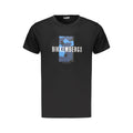 Black Cotton Men T-Shirt