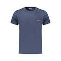 Blue Cotton Men's T-Shirt