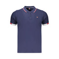Blue Cotton Men's Polo Shirt