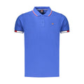 Blue Cotton Men's Polo Shirt