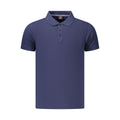Blue Cotton Men's Polo Shirt