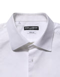 White Bib Cotton Poplin Dress Formal Shirt