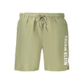 Green Polyester Men's Swim Shorts