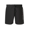 Black Polyester Men's Swimwear