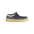 Blue Fabric Men's Shoe