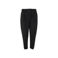 Black Polyester Casual Pants