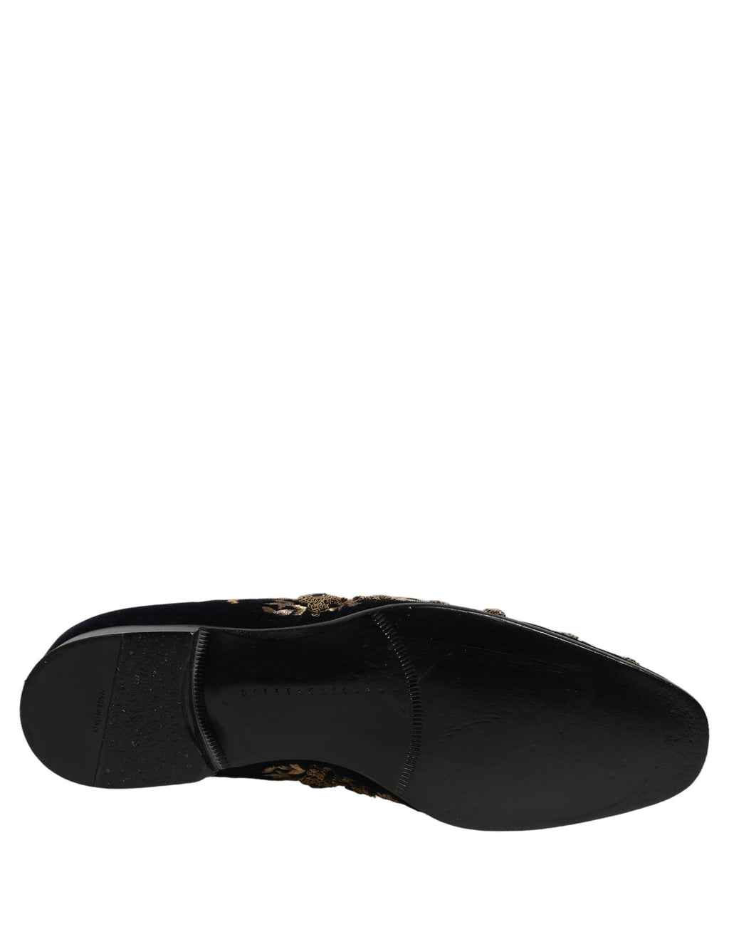 Black Velvet Embellished Dress Loafers Shoes