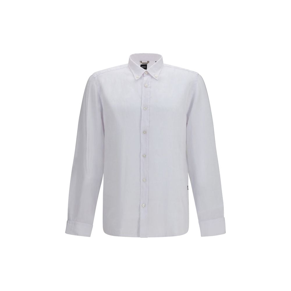 White Linen Dress Shirt