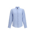 Blue Linen Dress Shirt