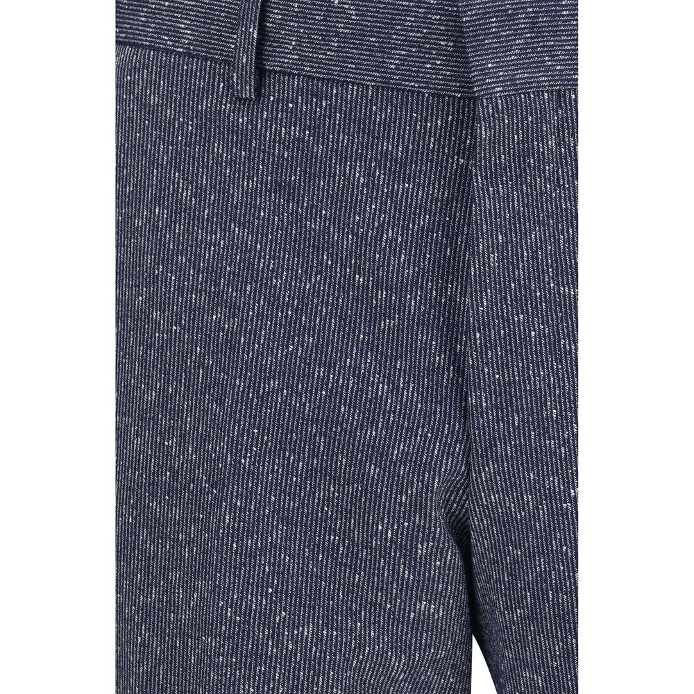 Blue Viscose Two-Piece Suit