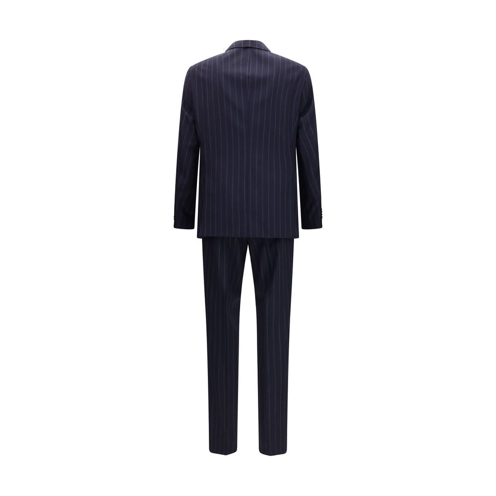 Blue Wool Oves Aries Two-Piece Suit