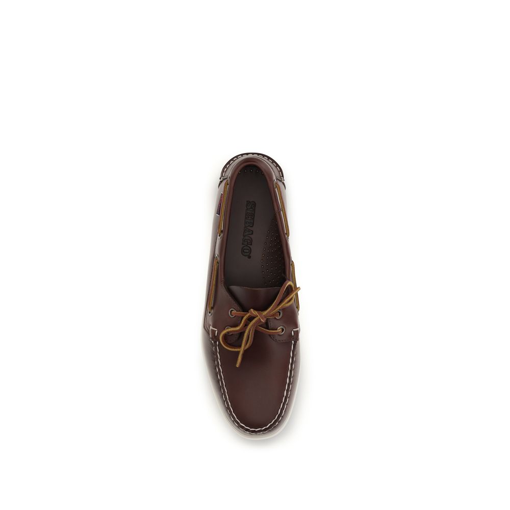 Brown Calf Leather Bos Taurus Slip-On Loafers