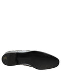 White Floral Embellished Men Loafers Shoes