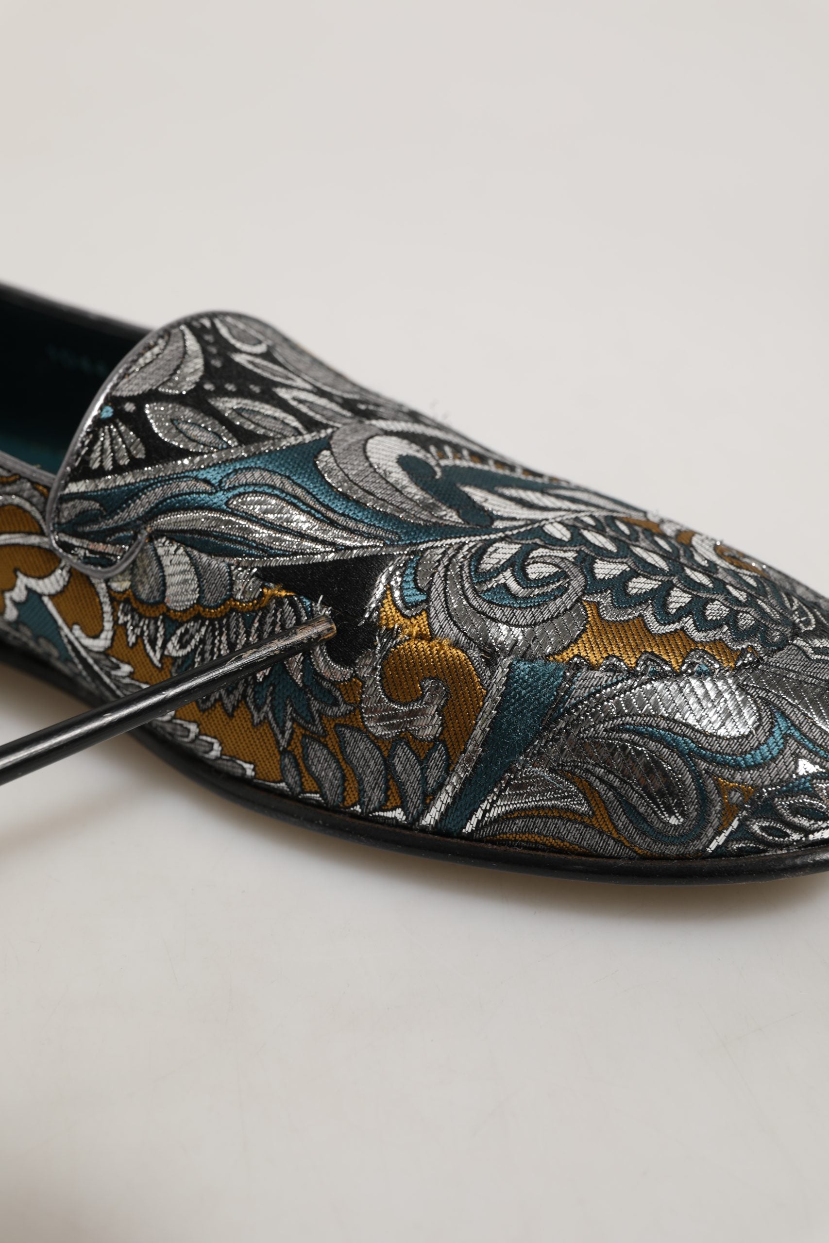 Multicolor Paisley Brocade Men Loafers Shoes