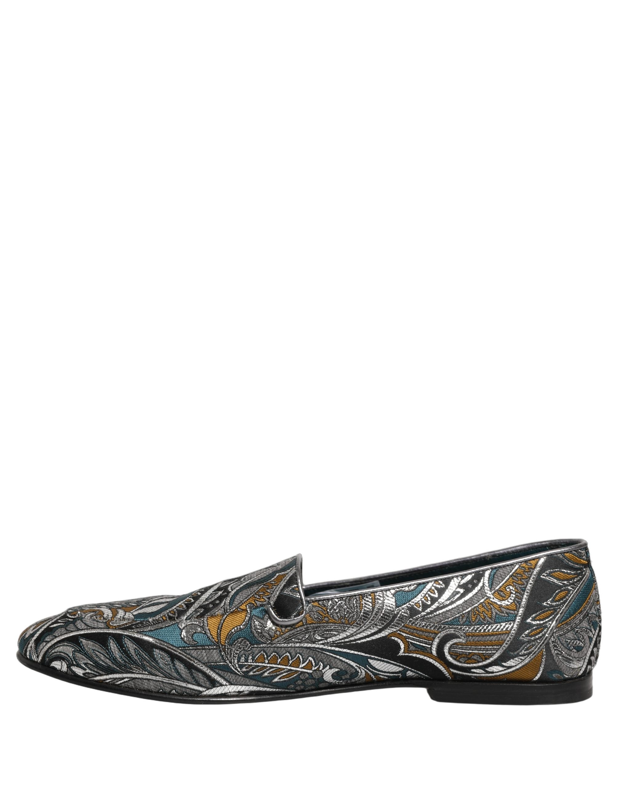 Multicolor Paisley Brocade Men Loafers Shoes