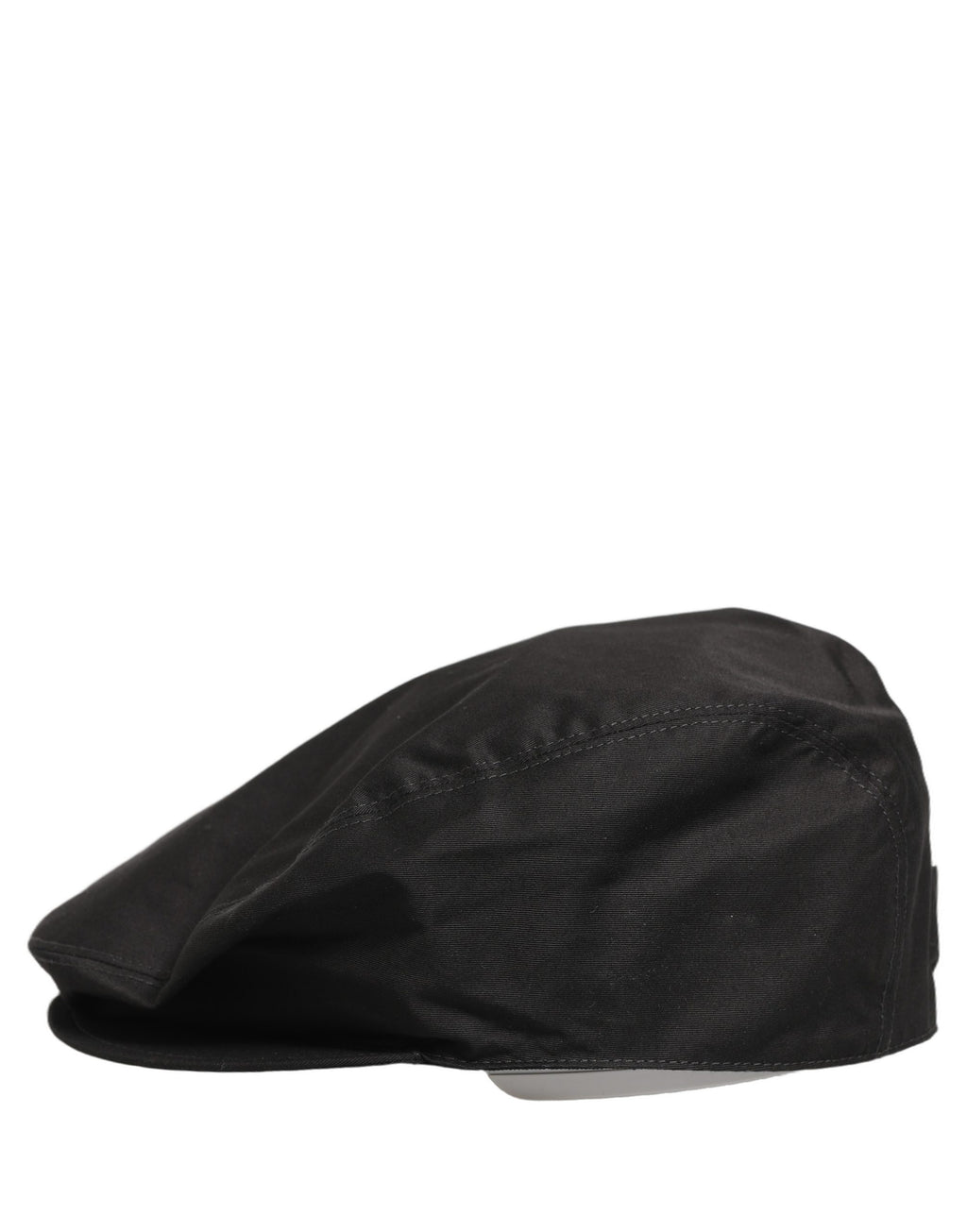 Men Black Cotton Stretch Newsboy Cloth Capello Hat