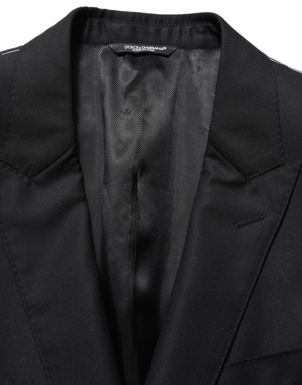 Black Wool Single Breasted Men Blazer Jacket