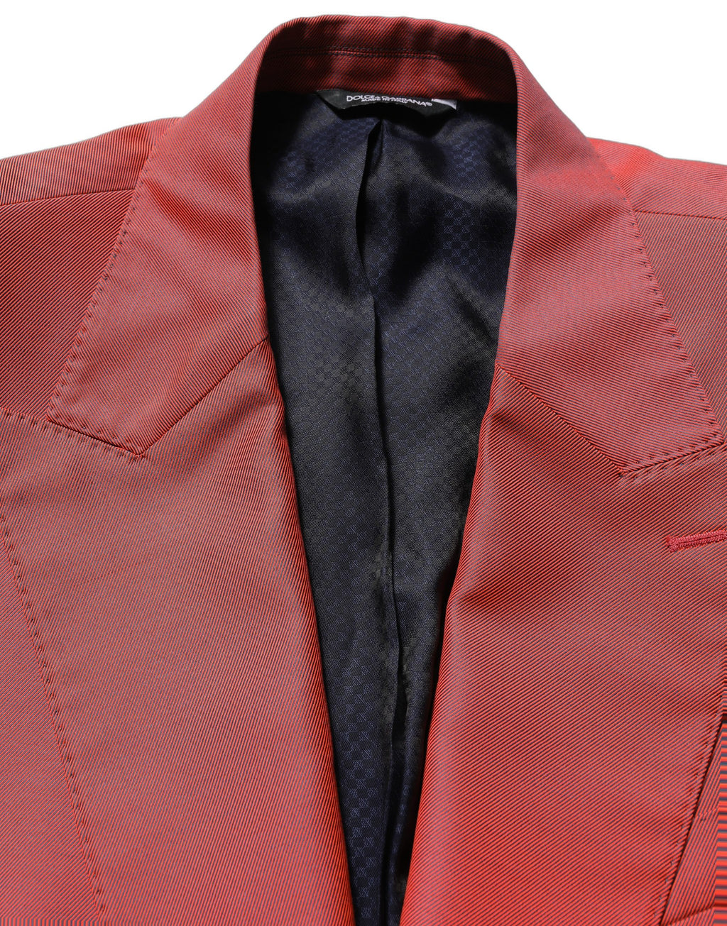 Red Wool Single Breasted Men Blazer Jacket