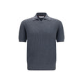 Gray Cotton Polo Shirt