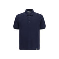 Blue Cotton Polo Shirt