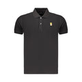 Black Cotton Mens Polo