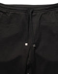 Black Wool Jogger Men Sweatpants Trouser Pants