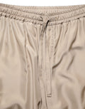 Brown Ruched Cargo Parachute Men Jogger Pants